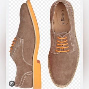 Florsheim Jeremy Men's Tan Khaki Orange Suede Oxford Shoes 11695-051 Size 11M